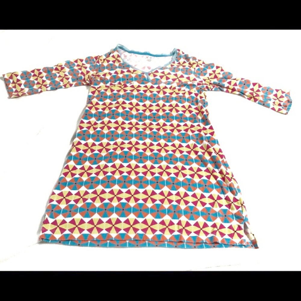 Lord & Taylor Colorful Pinwheel Blouse Medium